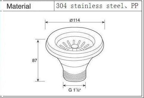 Kitchen Sink Waste Vessel Sink Drain