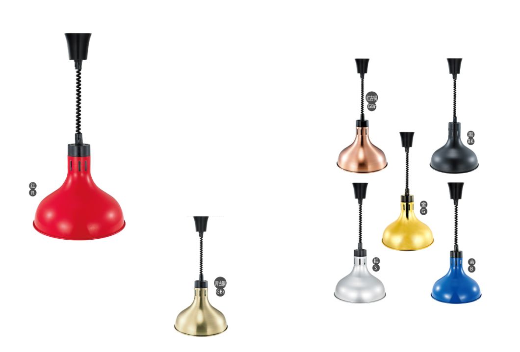 Kitchen Equipment Hanging Heating Cafeteria Buffet Food Warmer Lamp for Restaurant