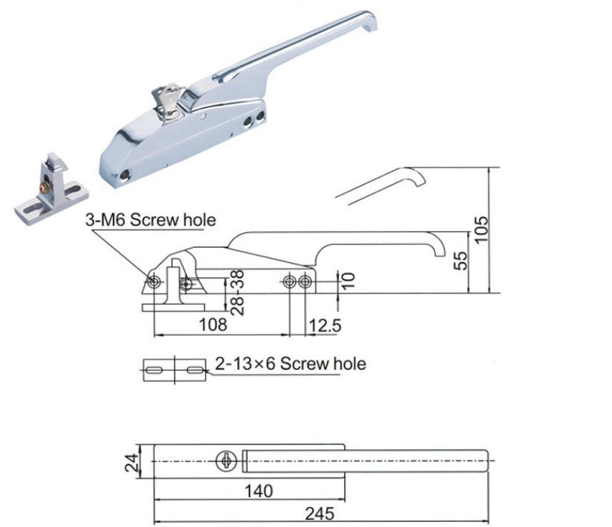 Cold Storage Door Hinge Refrigerator Door Hinge Oven Door Hinge Adjustable Door Hinge