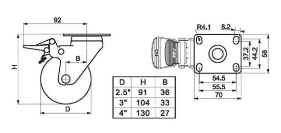 Swivel Wheels for Carts