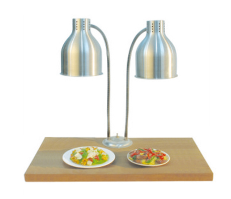 Commercial Kitchen Double Lamp Warming Station Food Display Waemer 