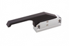 Edgemount Latch with Black Thermoplastic Freezer Offset Handle SPZ-BXS04-1-CP