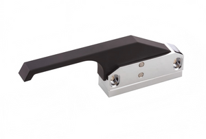 Edgemount Latch with Black Thermoplastic Freezer Offset Handle SPZ-BXS04-1-CP